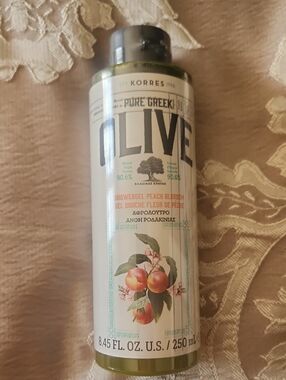"NEW FACTORY SEALED"!!!Korres Peach Blossom Olive Oil Shower Gel